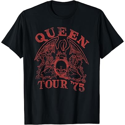 Amazon | オフィシャルクイーン・ジャパン・ツアー1979 Tシャツ | T