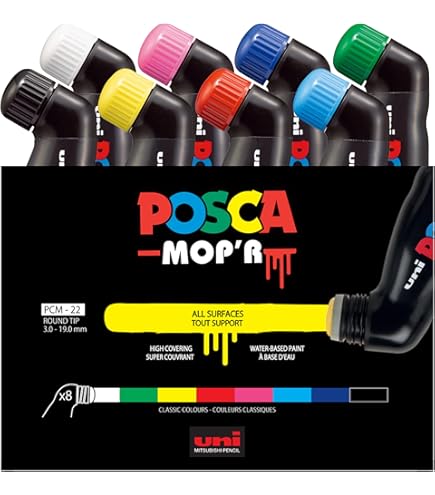 Mop'R Posca ポスカ ペイントマーカーセット XXL 3~19mm 51pbp+9OL0L.jpg_BO30,255,255,