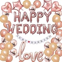 Amazon | 結婚式 バルーン ハッピーウェディング 風船 HAPPY WEDDING