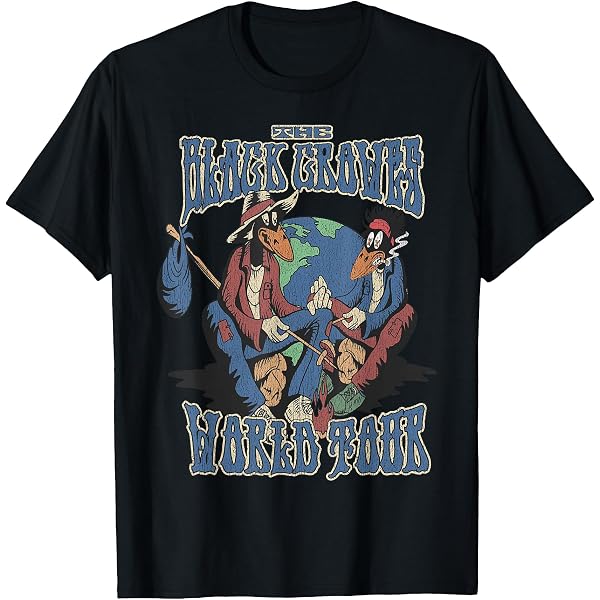 Amazon | The ブラック Crowes T Shirt Americana Band Logo 新しい