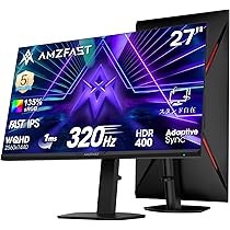Amazon.co.jp: Amzfast 27インチ 320Hz ゲーミングモニター WQHD Fast