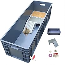 nn‼️ カメオ 8点セット Amazon | Zehaiwl カメ用水槽 大きい カメ 水槽 亀の水槽 40CM