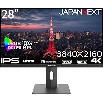 Amazon.co.jp: 28インチ IPSパネル搭載 4K(3840x2160)解像度 液晶