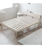 Amazon｜[SuperKois] ベッド ベッドフレーム セミダブル 宮棚 2口