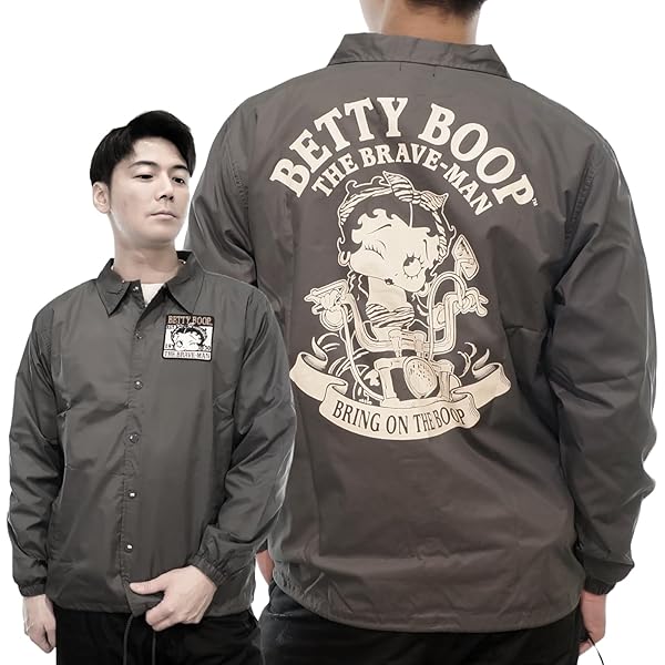 Amazon | [ブレイブマン] ベティブープ コラボ ジャケット 防風・撥水