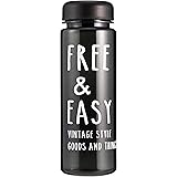 正和 FREE&EASY クリアボトル ブラック 43-76471-8 5.5×6×19.5cm