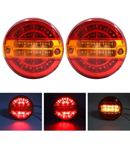 Amazon | 12V/24V LED テールランプ 丸テール 丸型 DIY 自作 加工用