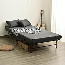 Amazon｜【折りたたみベッド シングル】パイプベッド 組立簡単