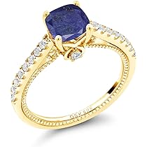 Amazon | [Gem Stone King] 1.27カラット 天然石 ラピスラズリ リング 