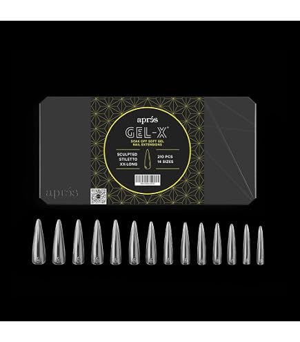 Amazon | APRÉS Gel-X® スクエア型ネイルチップセット｜210枚入り Gel