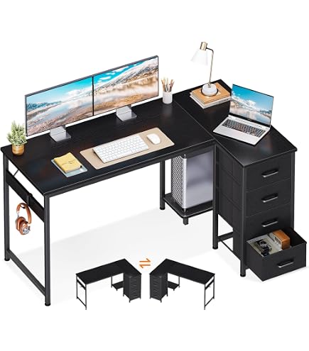 Amazon.co.jp: IKEA BEKANTコーナーデスク右、160x110cm、ブラック