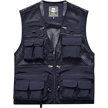 OWNER フィッシングベスト M 黒/青 Amazon.co.jp: フィッシングベスト - 釣り小物: スポーツ＆アウトドア