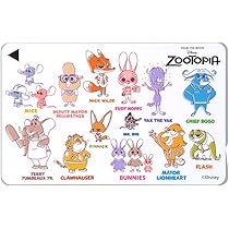 Amazon.co.jp: ステッカー ズートピア ICカード レイアウト 耐衝撃