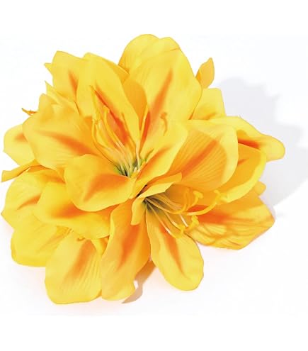 Amazon.co.jp: フラダンス ヘアクリップ スプレーリリー ユリの花
