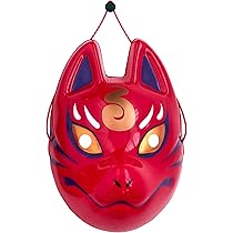 Amazon.co.jp: クリアストーン(Clearstone) 和風お面 狐面赤 ユニ