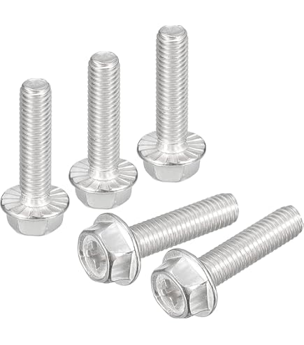 Amazon | uxcell 六角頭フランジボルト M5x12 mm 304ステンレス