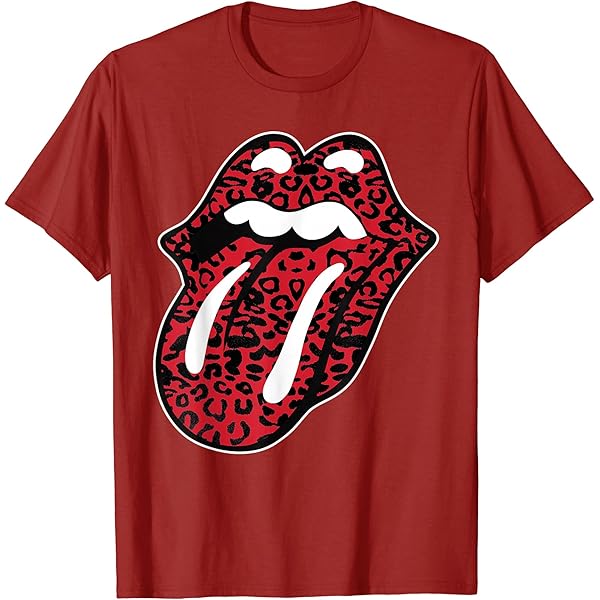 Amazon | 公式ローリングストーンズ ピンク&グリーン 迷彩タンピンク T