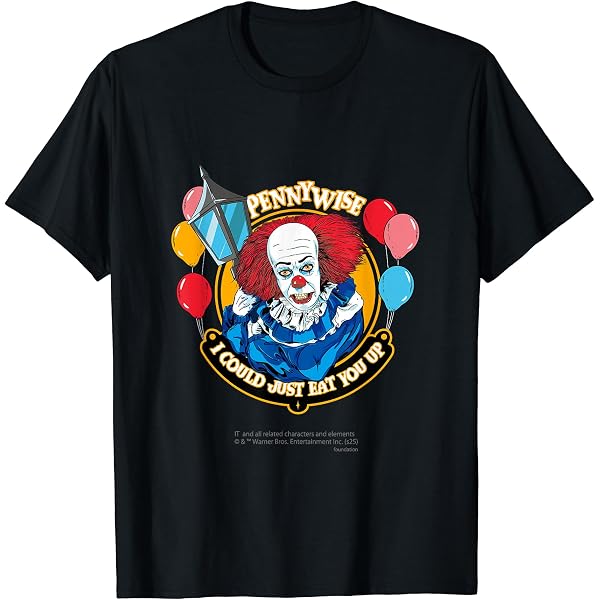 Amazon | IT (1990) ペニーワイズの多くの顔 Tシャツ | Tシャツ