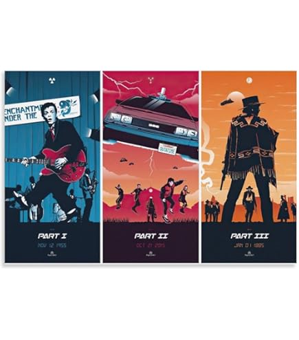 バックトゥーザフューチャー ポスター 3枚セット Amazon.co.jp: 映画 バック・トゥ・ザ・フューチャー ポスター 3
