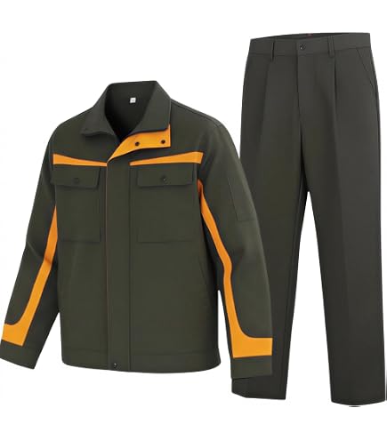 Amazon.co.jp: 作業服 作業着 上下セット 春秋用 防汚 防縮 高密度