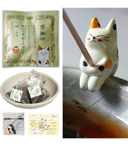 Amazon | HATAYA 猫グッズ 三毛猫柄湯呑 みたらしちゃん フィギュア