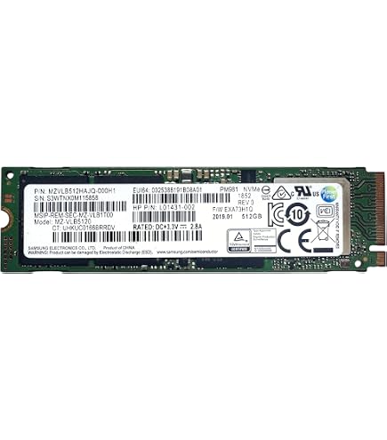 Amazon | 中古M.2SSD 512GB NVMe M-Key Type2280 メーカーおまかせ