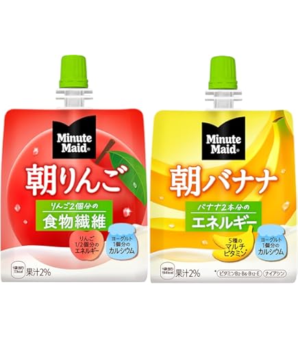 Amazon.co.jp: ミニッツメイド朝バナナ 180gパウチ(24本入)×3ケース