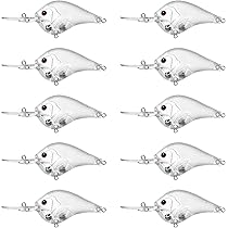Amazon.co.jp: L SERVER 透明ルアー 自作 DIY 未塗装 魚目付き