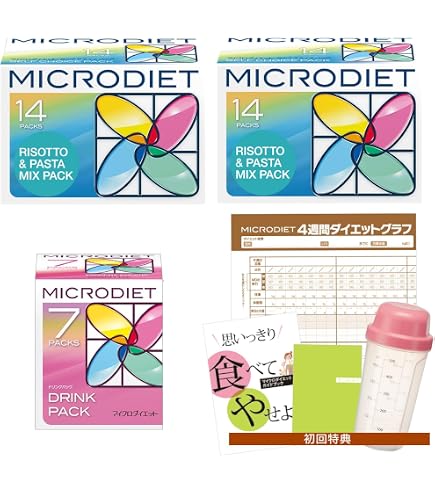 Amazon.co.jp: マイクロダイエット 2箱セット：ドリンクミックスパック