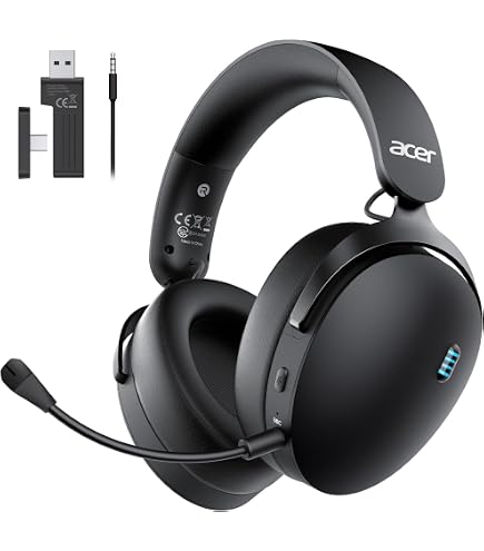 Amazon.co.jp: Acer ゲーミングヘッドセット 4WAY接続 2.4GHz USB/Type