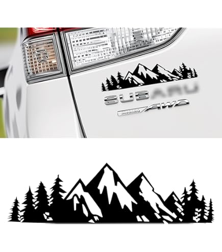 カーステッカー スバルフォレスターステッカー スバル エンブレム ステッカー 山 フォレスター 山デカール デナリ山 リヤゲート用 スバル純正用品 フォレスター SL5 SLG B C型 J1217SL492 くるまshop T M - 通販 - Yahoo ショッピング