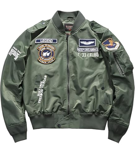 Amazon.co.jp: ジャケット メンズ MA-1 フライトジャケット 中綿