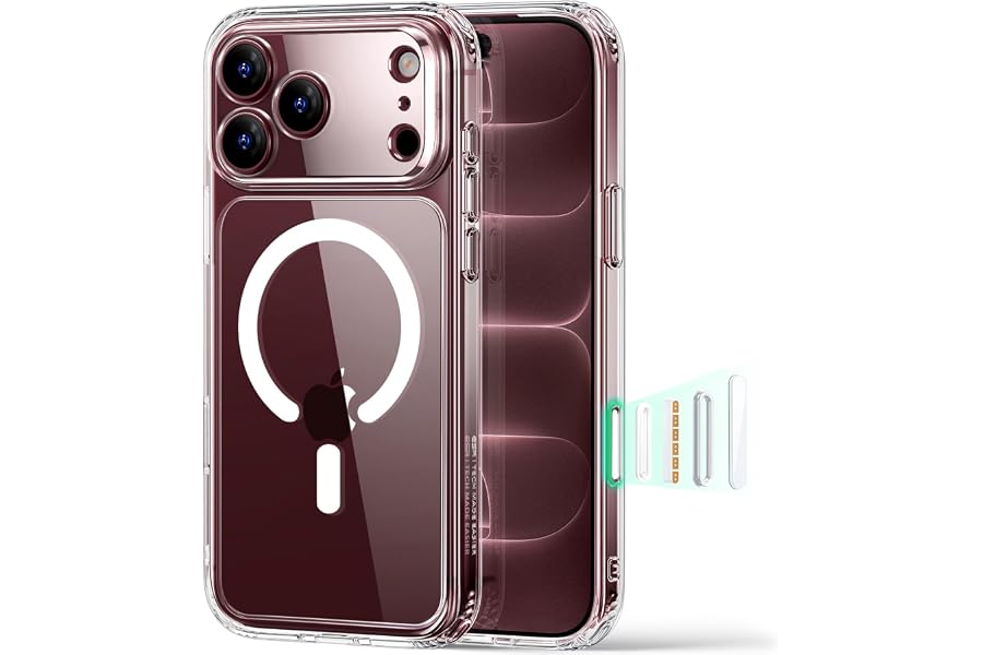 ESR Classic Hybrid for iPhone 18 Pro Max/17 Pro Max Case, Clear | Long-Lasting Anti-Yellowing, Ultra-Thin, Compatible with Ma