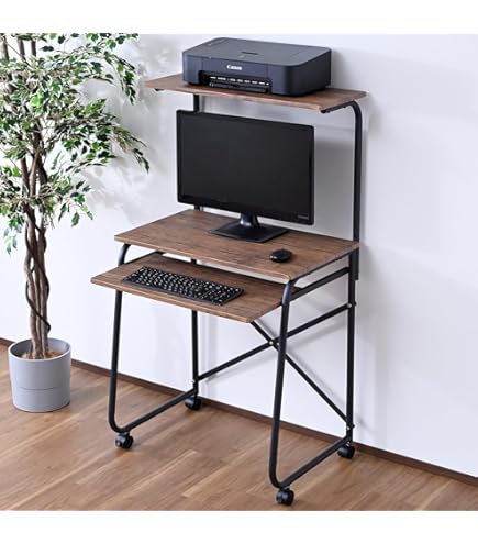 SIGMA パソコンラック Amazon | シグマAPO パソコンラック、ダブルスライドテーブル付き