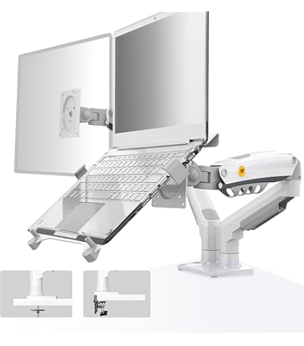 GRIFEMA Monitor Arm with Laptop Drawer for 13-32 Inch Screen