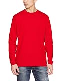 5.6oz ロングスリーブTシャツ (1.6インチリブ) 501101 レッド L