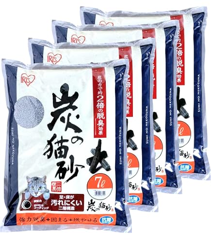 Amazon | ボンビアルコン 竹炭の猫砂 抗菌プラス7L | ボンビアルコン