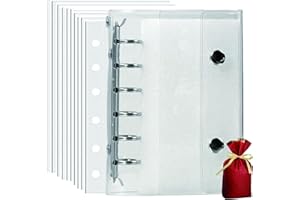 シール帳 A7 バインダー 女の子 はがせる 透明ファイル ボンボンドロップシール対応 バインダー＆シール台紙 3層構造 (A7 シルバー+透明)