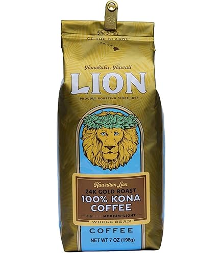 Amazon | ライオンコーヒー コナ100%24キャラット(粉) 198g | Lion