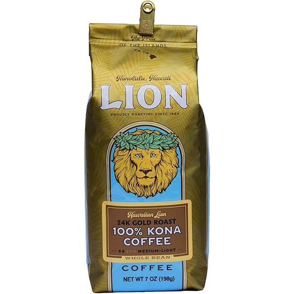ライオン100% コナコーヒー豆 680g 楽天市場】ライオンコーヒー コナコーヒー100％ 豆 7oz (198g