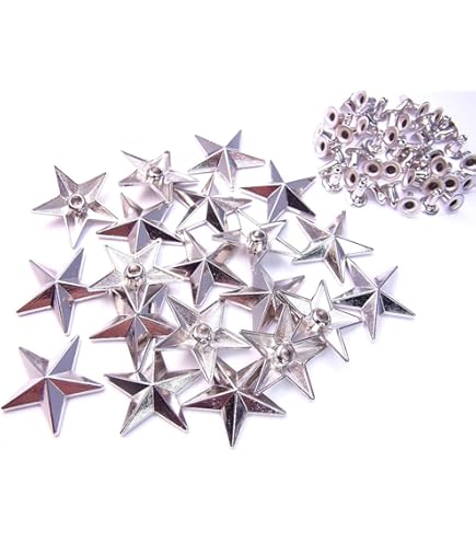 Amazon.co.jp: 星型 スタッズ 50個入り 11mm 20mm アンティーク  