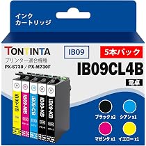 Amazon.co.jp: TONTINTA IB09CL4B 互換インクカートリッジ 4色5本