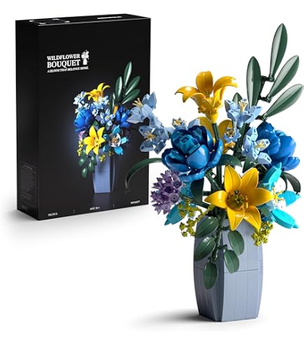 Amazon.co.jp: Nifeliz ハスの花ブロックおもちゃ 大人向け組み立て