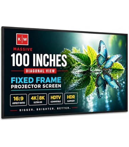 Amazon.co.jp: 72/80/84インチ プロジェクタースクリーン 壁掛け 4K