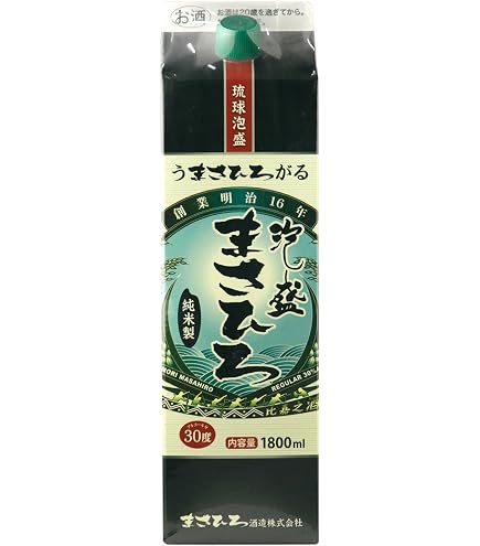 Amazon.co.jp: 泡盛 島唄 パック 25度 1.8L 1800ml 1本 まさひろ酒造