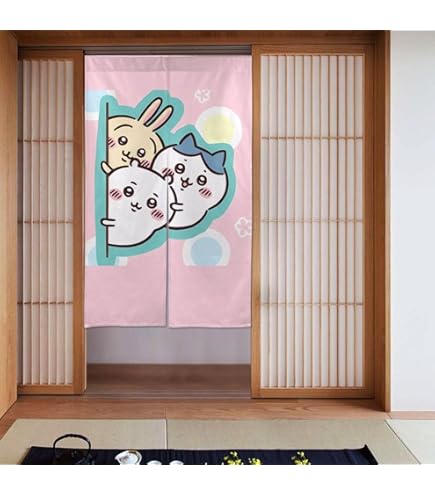 Amazon｜のれん ちいかわ うさぎ 暖簾 カーテン 遮光 間仕切り