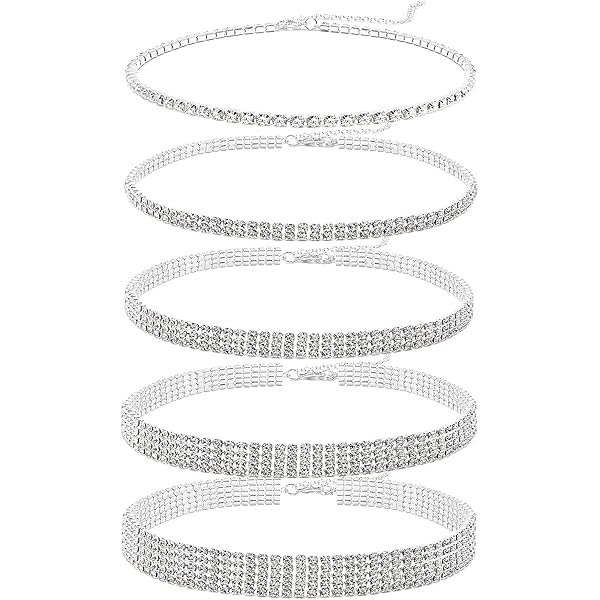 【お値下げ⭕️】クリスタルラインストーンネックレス シルバー クリスチャンディオール Christian Dior ネックレス