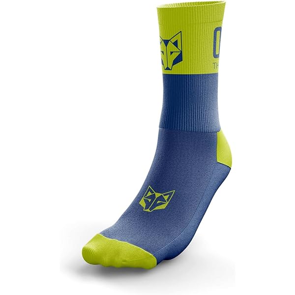 Amazon.co.jp: MULTISPORT SOCKS MEDIUM CUT LIGHT BLUE & FLUO