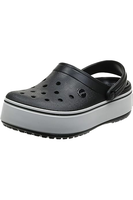platform crocs with charms