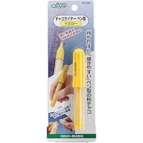 Amazon | Clover F-チャコライナーペン型 イエロー | 裁縫用印